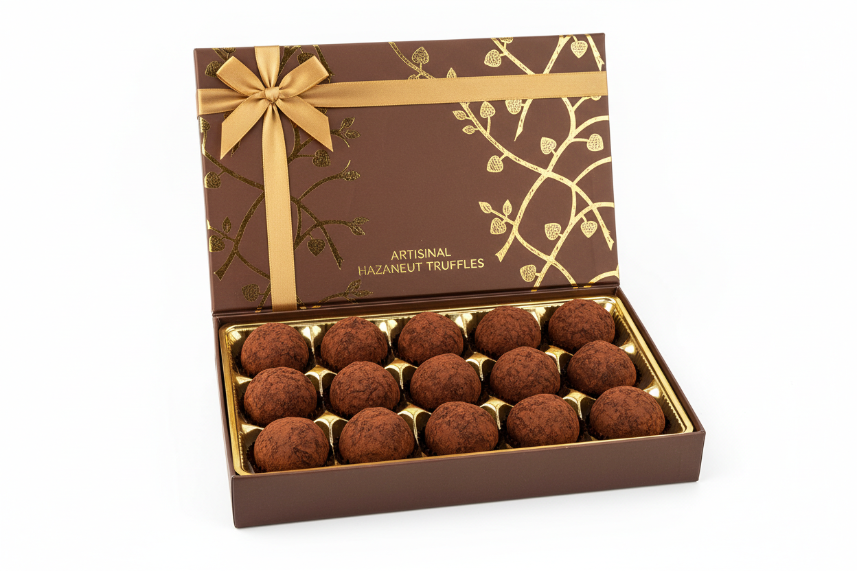 Milk Chocolate Hazelnut Truffle Box