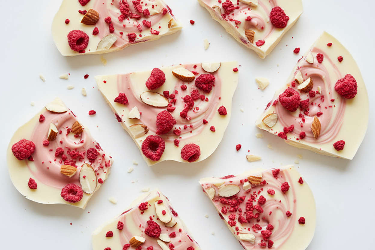 White Chocolate Raspberry Bark